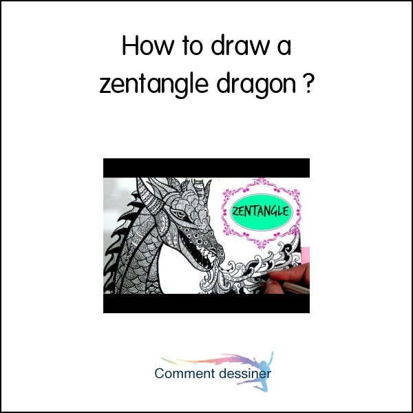 How to draw a zentangle dragon